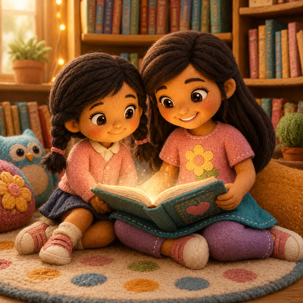 Gabriella and Lilyama: The Best Reading Buddies