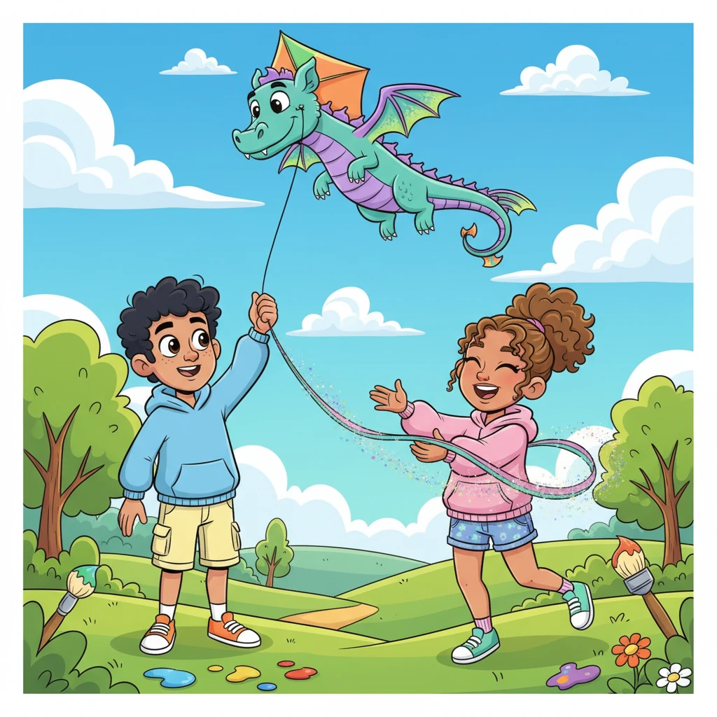 The Kite's Whimsical Dance - Love stories