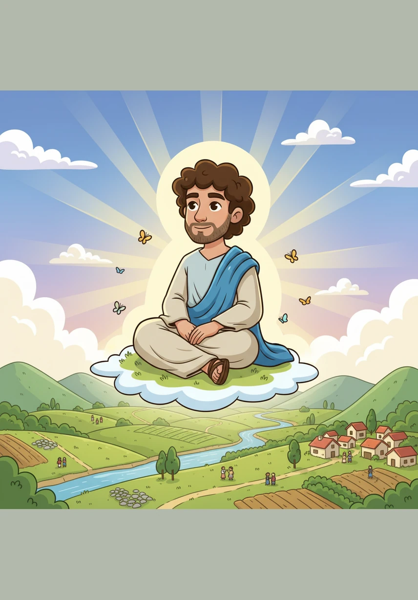 Caleb sits on a hill overlooking his peaceful village as the sun begins to rise, casting a golden glow over the valley. He ponders the deep meaning of honour, realizing it is more than just a word; it is the foundation of every meaningful relationship in his life.