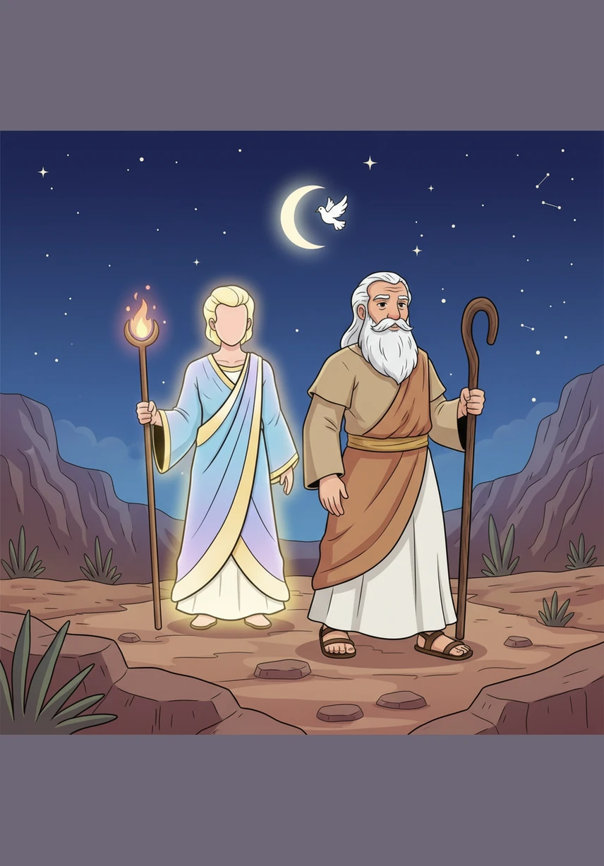 As the stars twinkle above, Caleb walks in a gentle rhythm with the Holy Spirit, cherishing the Spirit of Grace that guides his every step. He finds that honouring these divine relationships brings a vibrant, everlasting life to his soul and fills his world with peace.