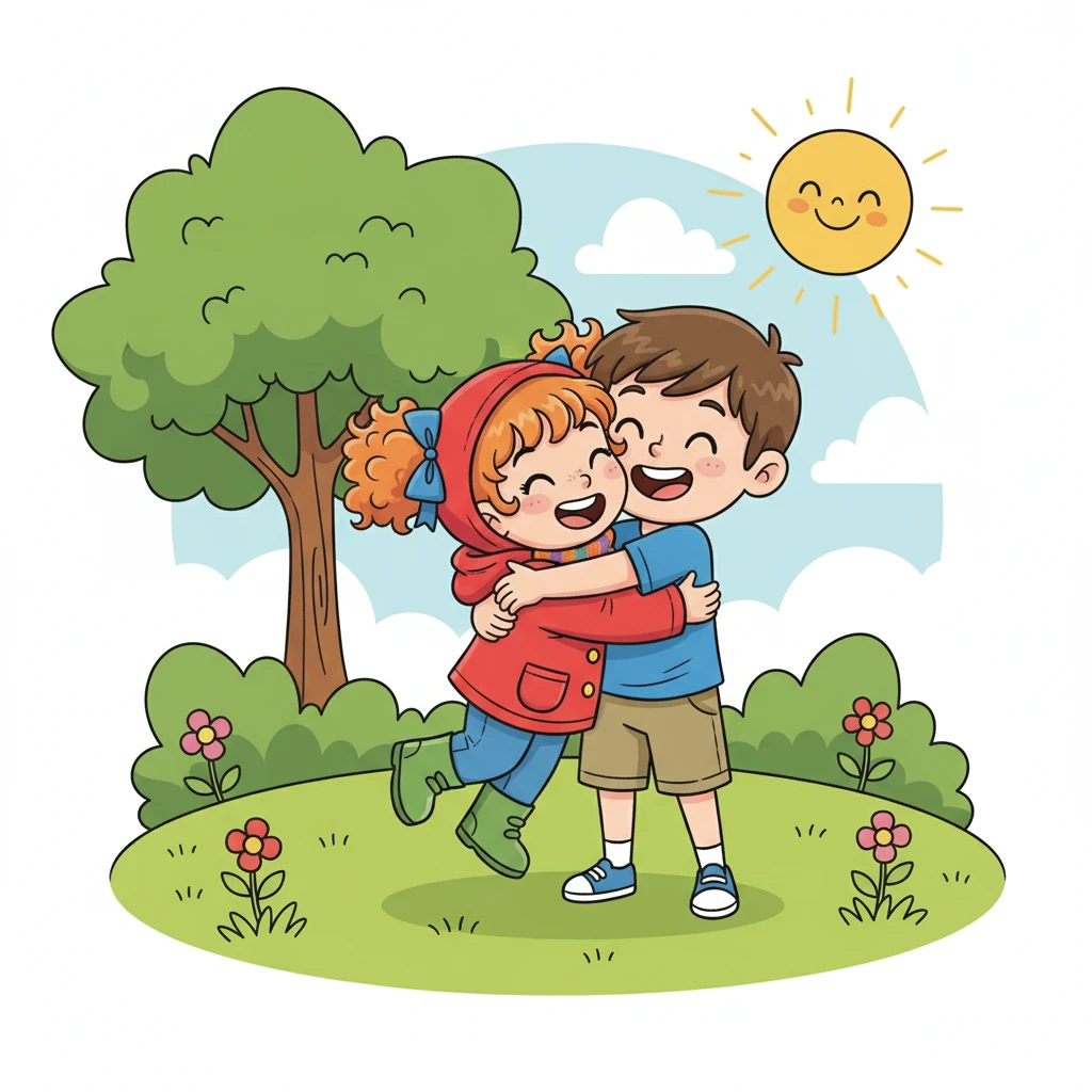 Leo scoops me up in a big hug, and I know that I'm no longer alone. We spend the afternoon playing under the sun.