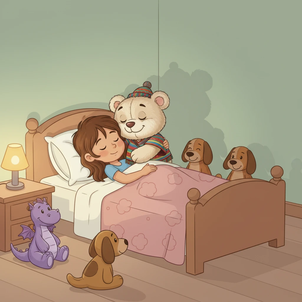 Esa noche, Pelusín se acostó junto a Sofía, sintiéndose más feliz que nunca. Había aprendido que el amor no tiene que ver con ser nuevo o llamativo, sino con el cariño y la amistad que se comparte. Todos los juguetes de la habitación sonrieron, sabiendo que eran parte de una gran familia.