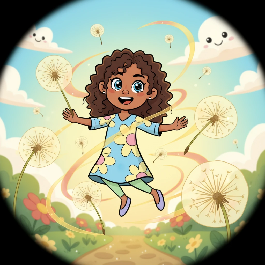 She giggled, feeling a gentle sway as she moved, a completely new and fascinating sensation. The world seemed brighter, viewed through different eyes, and she felt a wave of warmth and joy. It was a fleeting, magical moment of experiencing life from a whole new perspective.