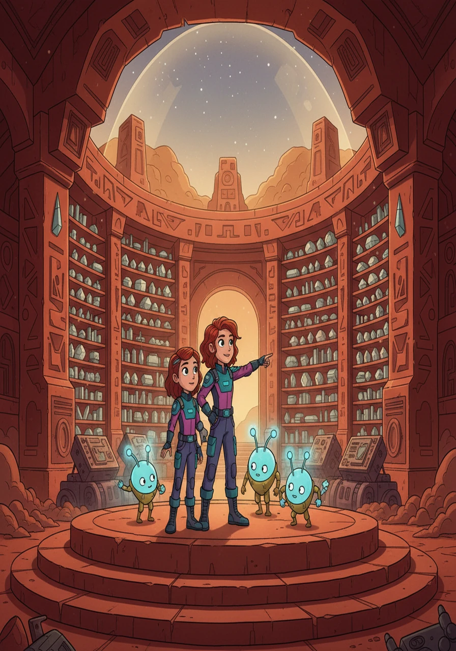 Together, Stella and the Luminians discovered a vast library containing the records of the ancient Martian civilization. They learned about their technology, their history, and their rise and fall.