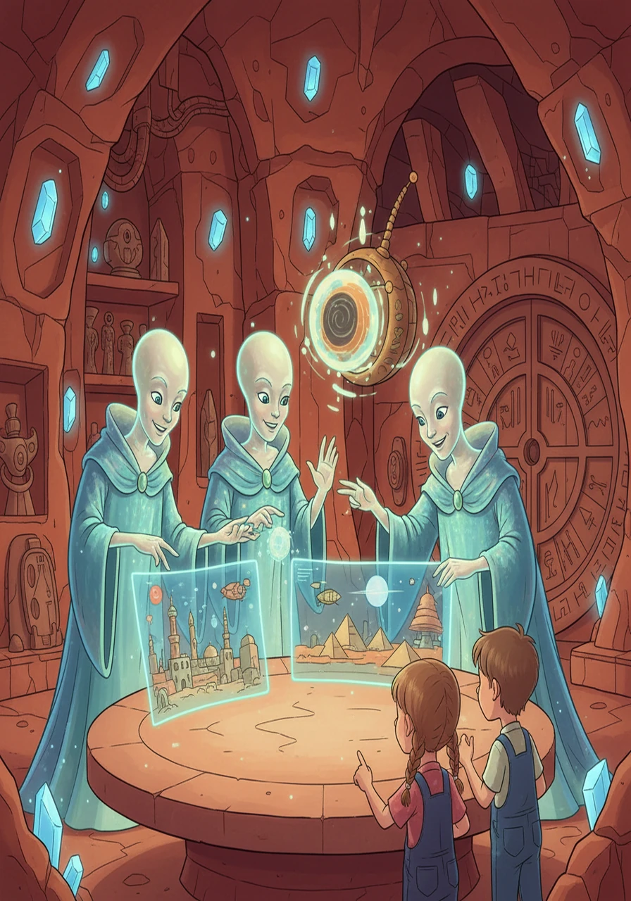 The Luminians shared their knowledge, explaining they were guardians of an ancient Martian civilization. They possessed advanced technology. They used it to preserve the planet's history and secrets.