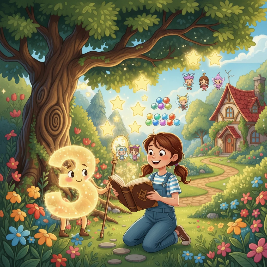 A aventura continuou com a multiplicação. O número 3, um mestre da multiplicação, ensinou a Sofia como multiplicar usando grupos de objetos. Sofia multiplicou estrelas, bolinhas de gude e até mesmo pequenos personagens mágicos.