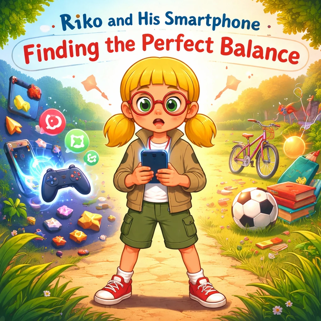 Riko and His Smartphone: Finding the Perfect Balance - 教育故事