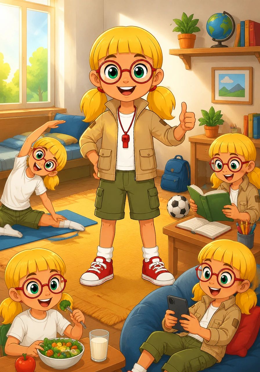 Now, Riko feels much happier, healthier, and full of energy every single day. He still enjoys his smartphone, but he uses it wisely and for a short time, keeping his life perfectly balanced and fun.