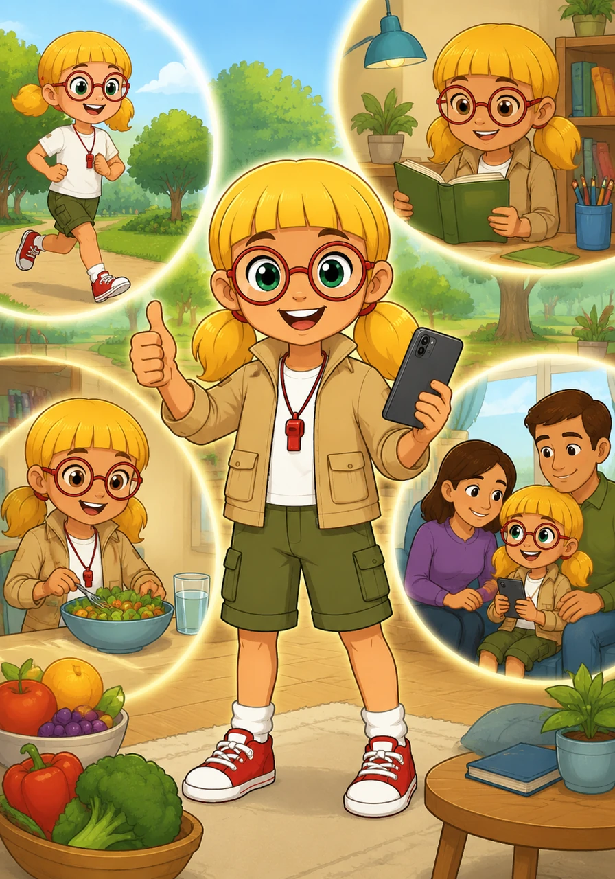 Using smartphones wisely keeps our body and mind healthy and strong. This story uses a factual approach to show how making smart choices about technology helps us grow into our best selves.