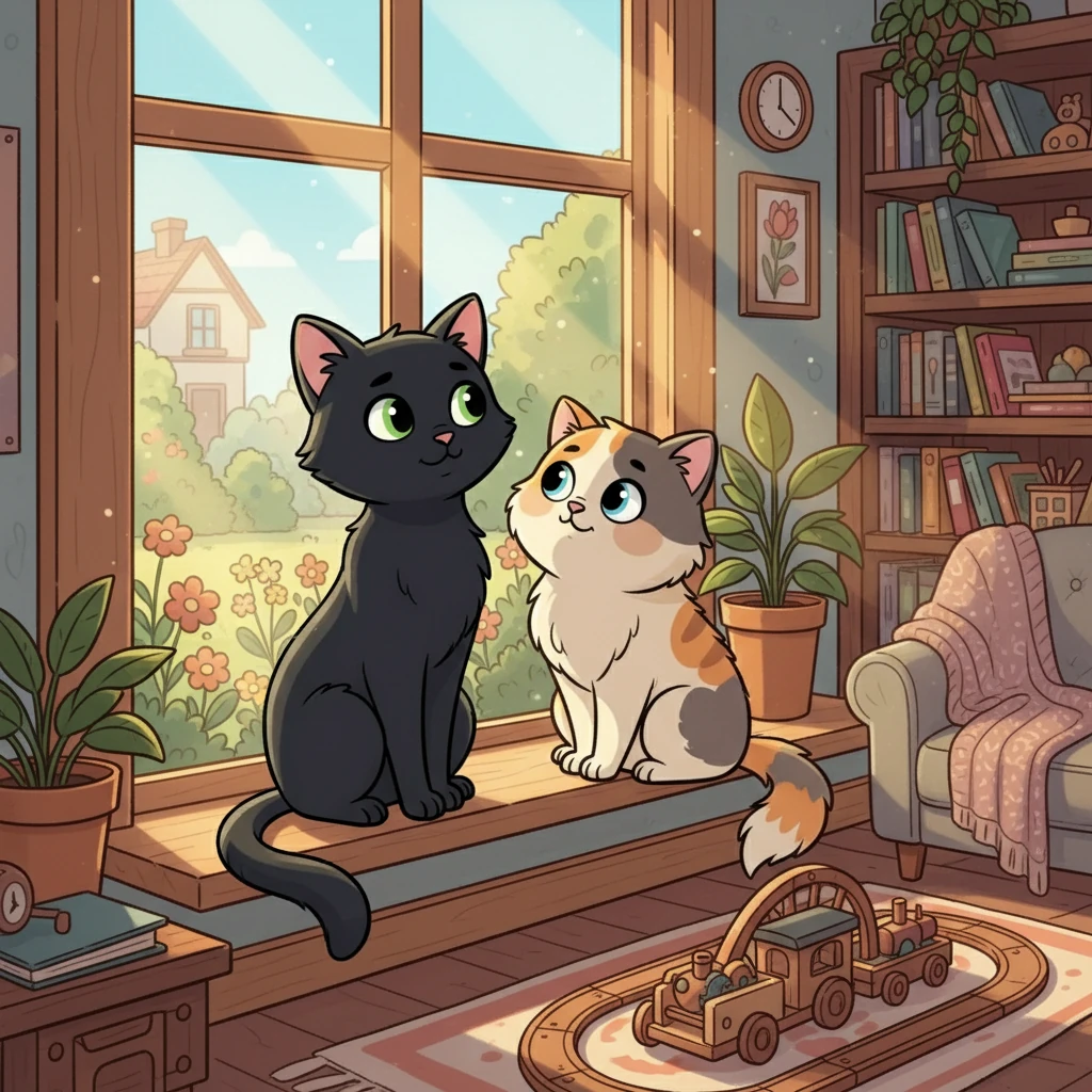 Two Cats Friend - Animal stories
