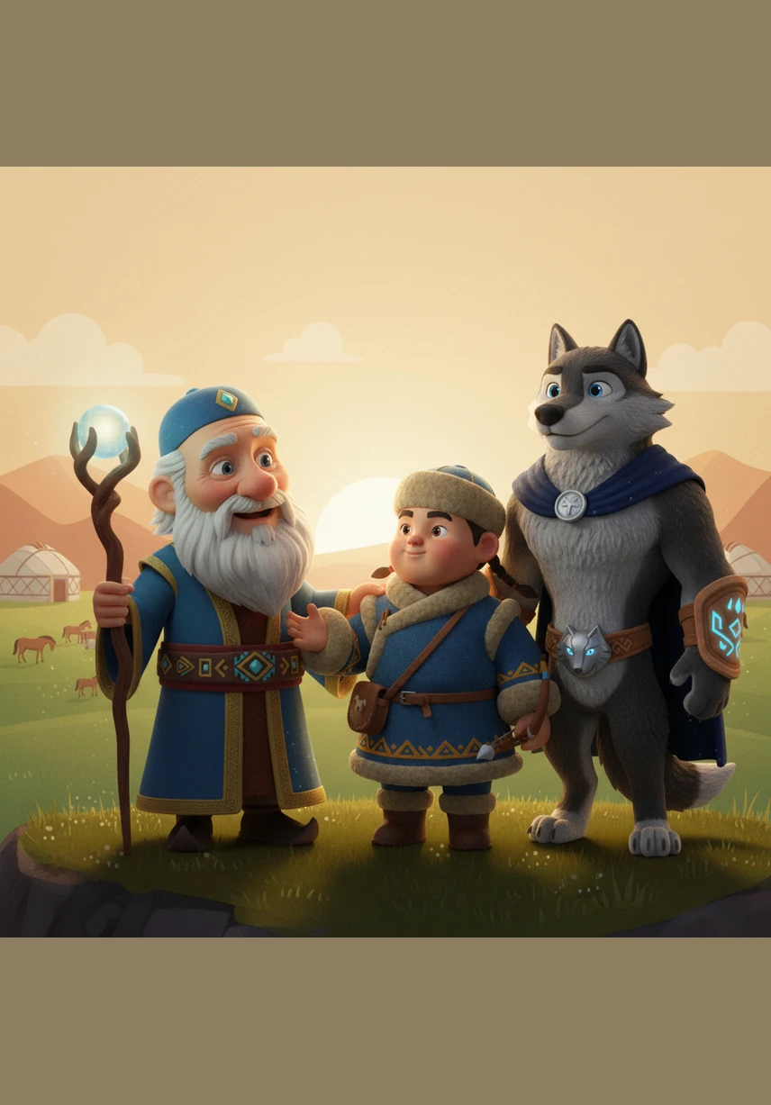 Дана қарт Құрмаштың қасына келіп, тау жаққа нұсқады. Ол қасқырдың ешқашан қолға үйренбейтінін, оның жүрегі әрқашан еркіндікті қалайтынын айтып сақтандырды. Бірақ бала досына деген адалдығынан танбады.