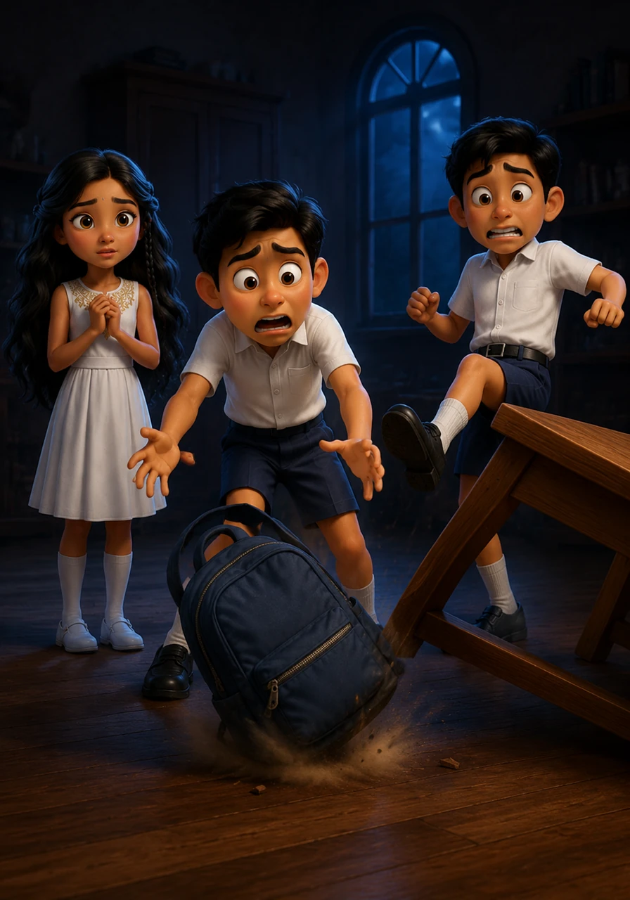 Bandara attempts to create another scare by kicking a table, but the timing is ruined when Sasmith accidentally drops his heavy bag. The resulting sound is so clumsy and awkward that the ghostly tension breaks into a long, uncomfortable silence.