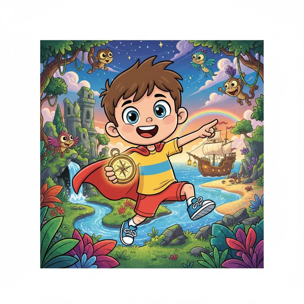 Leo e a Ilha Escondida - Adventure stories