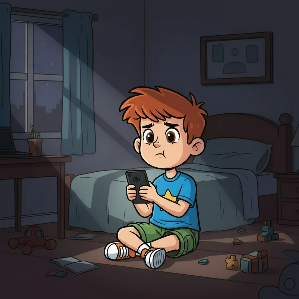 One afternoon, a power outage plunged the house into darkness. Leo's phone died, leaving him with nothing but the silence of the room. He felt a pang of annoyance, then a flicker of curiosity about what to do.
