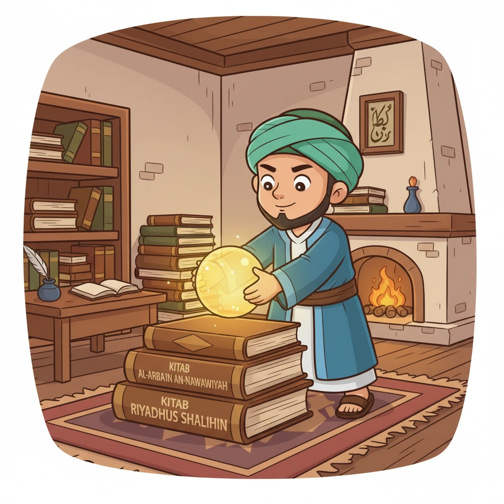 Antara karya beliau yang paling terkenal ialah Kitab Riyadhus Shalihin dan Al-Arba'in An-Nawawiyah. Kitab-kitab ini mengandungi himpunan hadis-hadis penting yang menjadi panduan hidup umat Islam. Mesej-mesej dalam kitabnya mudah difahami dan dekat di hati.