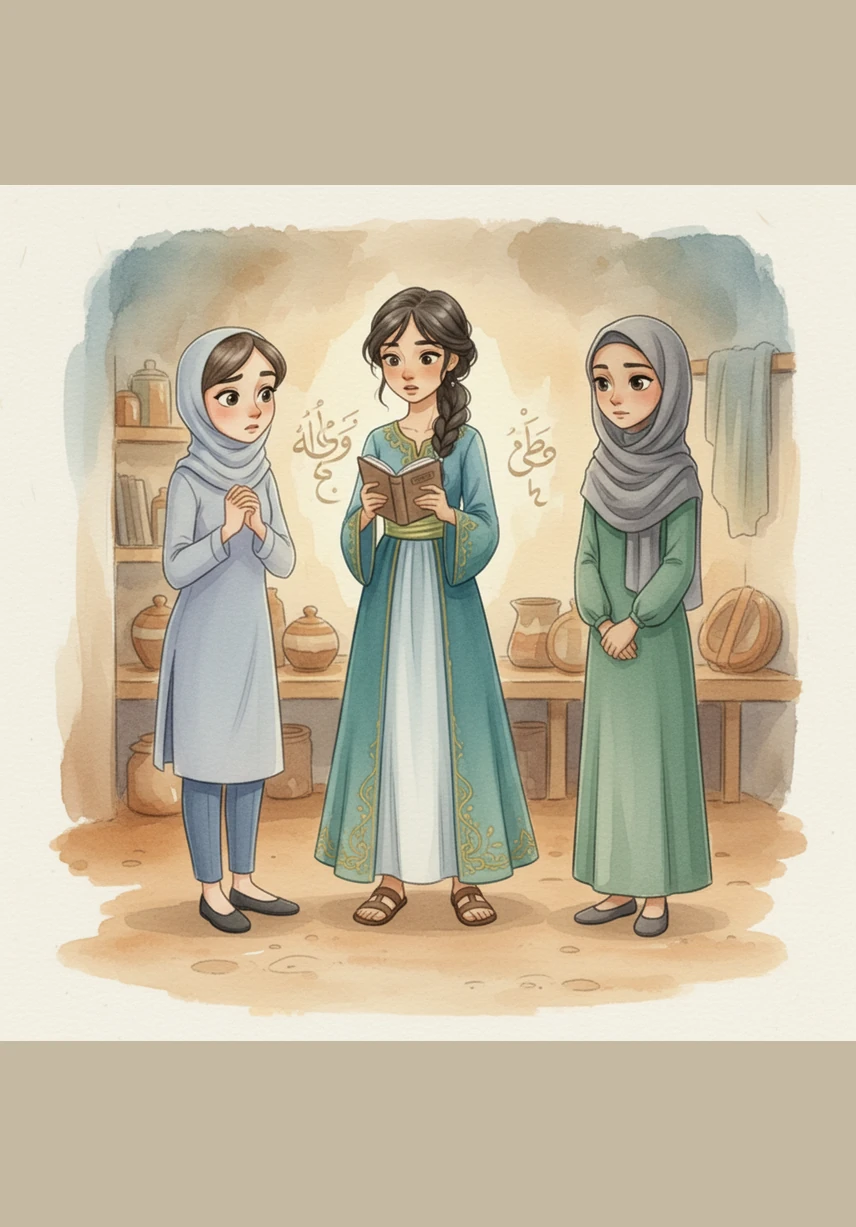 Bashayer raises her hand slightly to get their full attention and looks each of them in the eye with a serious but kind gaze. She asks the golden question: if Manar were standing right here with them, would they say these same things to her face?