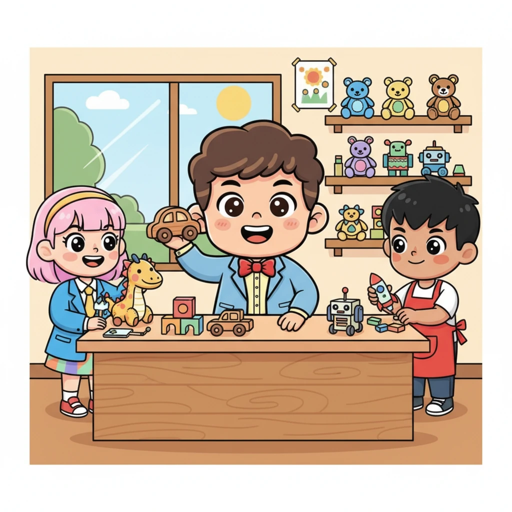 ด้วยเงินที่เติบโตขึ้น น้องออมสินขยายธุรกิจ เธอเปิดร้านขายของเล่นทำมือเล็กๆ ที่เต็มไปด้วยความคิดสร้างสรรค์ เพื่อนๆ ของเธอมาช่วยงานด้วยความกระตือรือร้น ทุกคนสนุกกับการสร้างสรรค์สิ่งใหม่ๆ ด้วยกัน