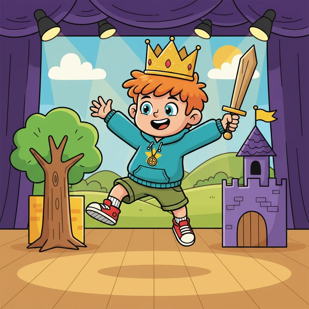 Na pequena cidade onde morava, Dudu participava de todas as peças escolares. Ele memorizava falas, criava figurinos e se entregava completamente aos seus papéis. A cada apresentação, seu sonho de brilhar nos palcos crescia.