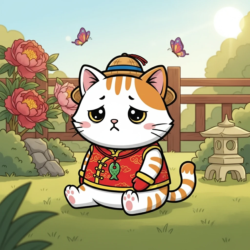 猫咪咪是一只毛茸茸的小猫，它有一双闪亮的大眼睛。咪咪最喜欢的事情就是追逐蝴蝶，在阳光下打滚。可是，今天咪咪的心情不太好，因为它的肚子饿了。