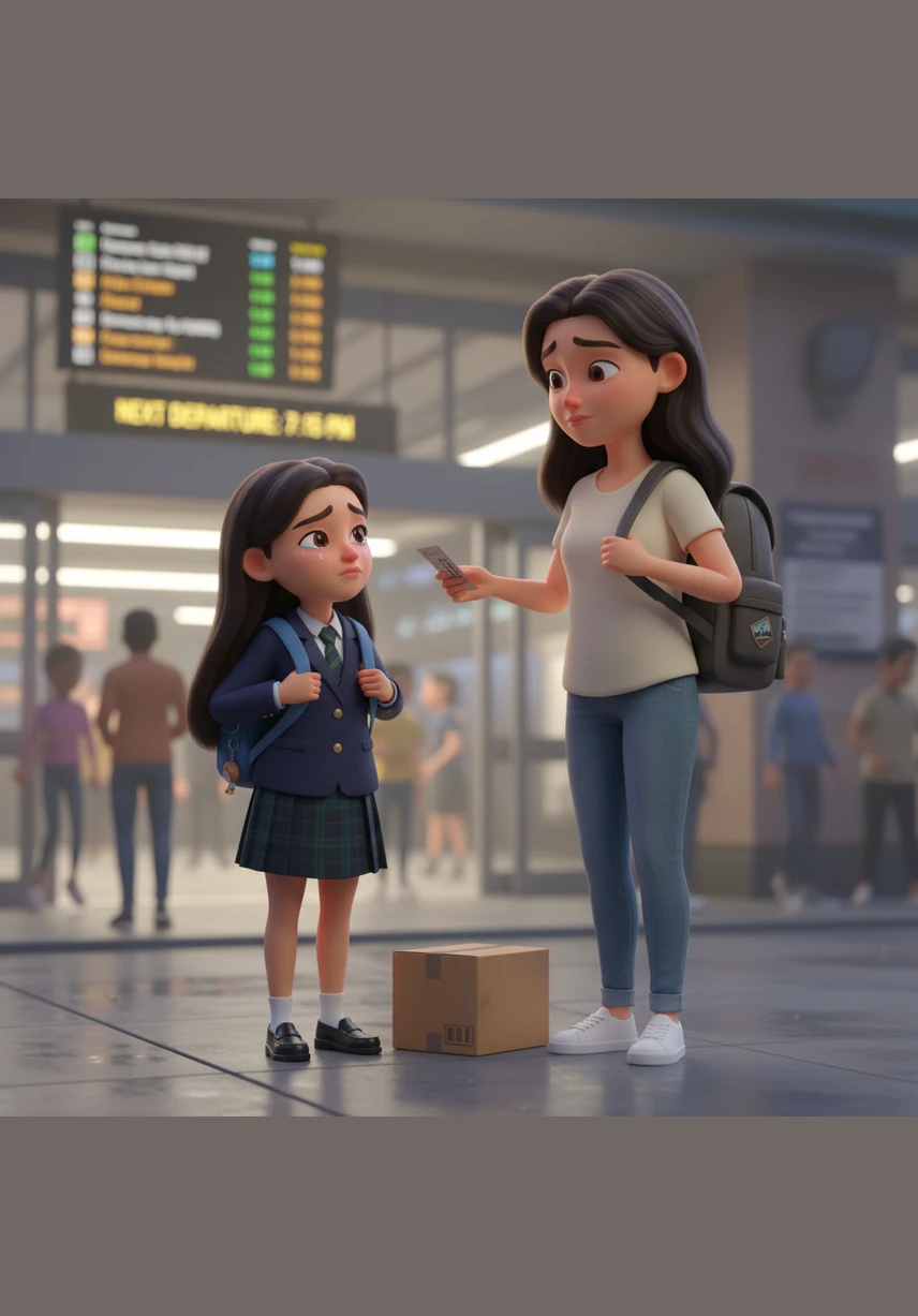 The connection was so intense that Maya found herself unable to look away, feeling completely lost in that single moment of eye contact. Even as the bus pulled away and Ria waved goodbye, the image of his face remained etched in Maya's mind, haunting the blank walls of her room that evening.