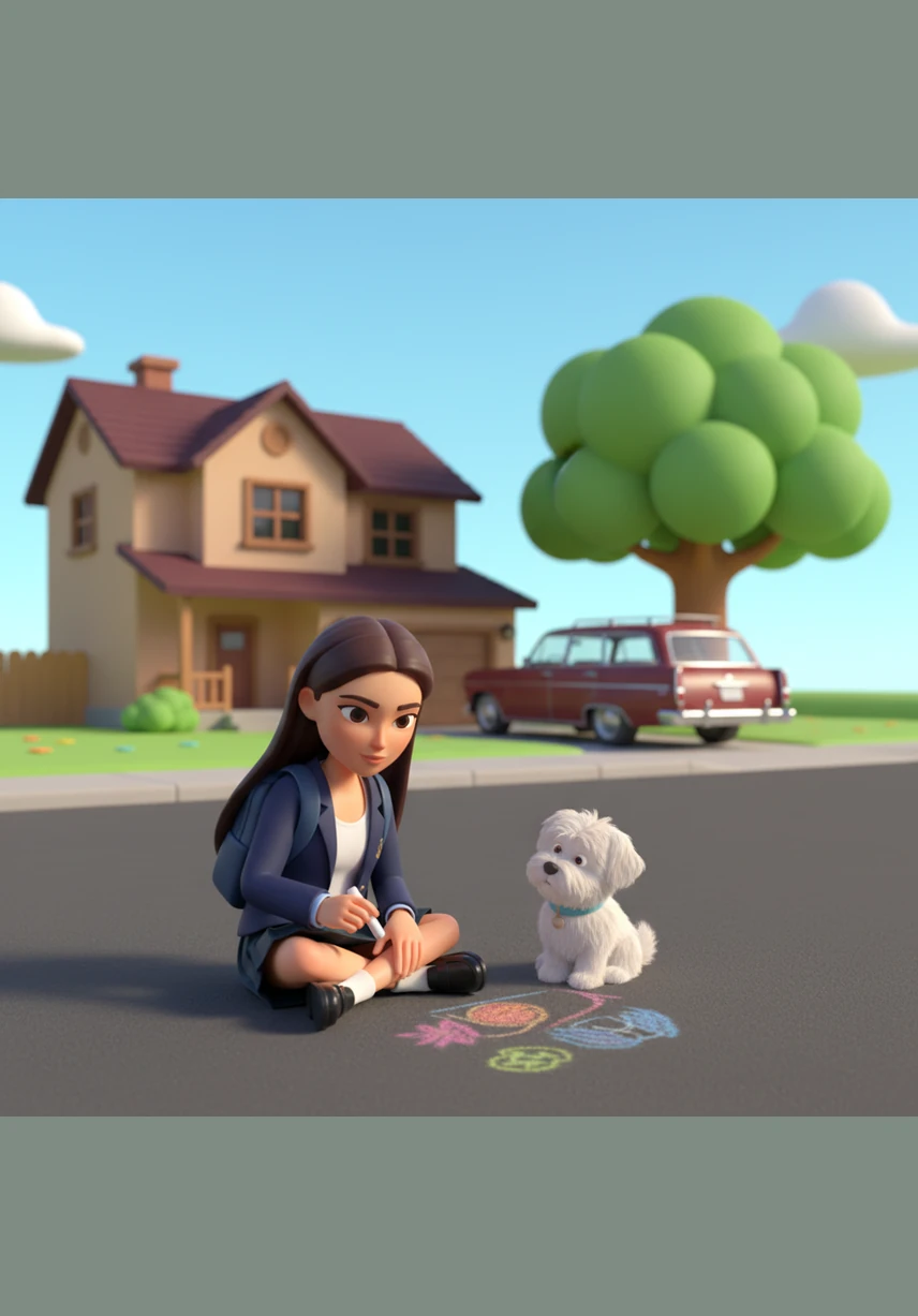 One afternoon during the lockdown, Maya wandered over to her cousin's house in their quiet neighborhood and witnessed a car pulling up to a vacant plot nearby. Her heart skipped a beat when she saw the same boy from the bus get out of the car; his family was moving in right next door.