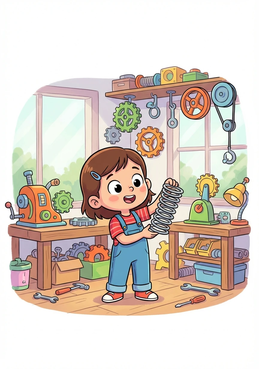 Down the passage, they discovered a hidden workshop filled with fantastical inventions. Gears, springs, and half-finished contraptions littered the tables.