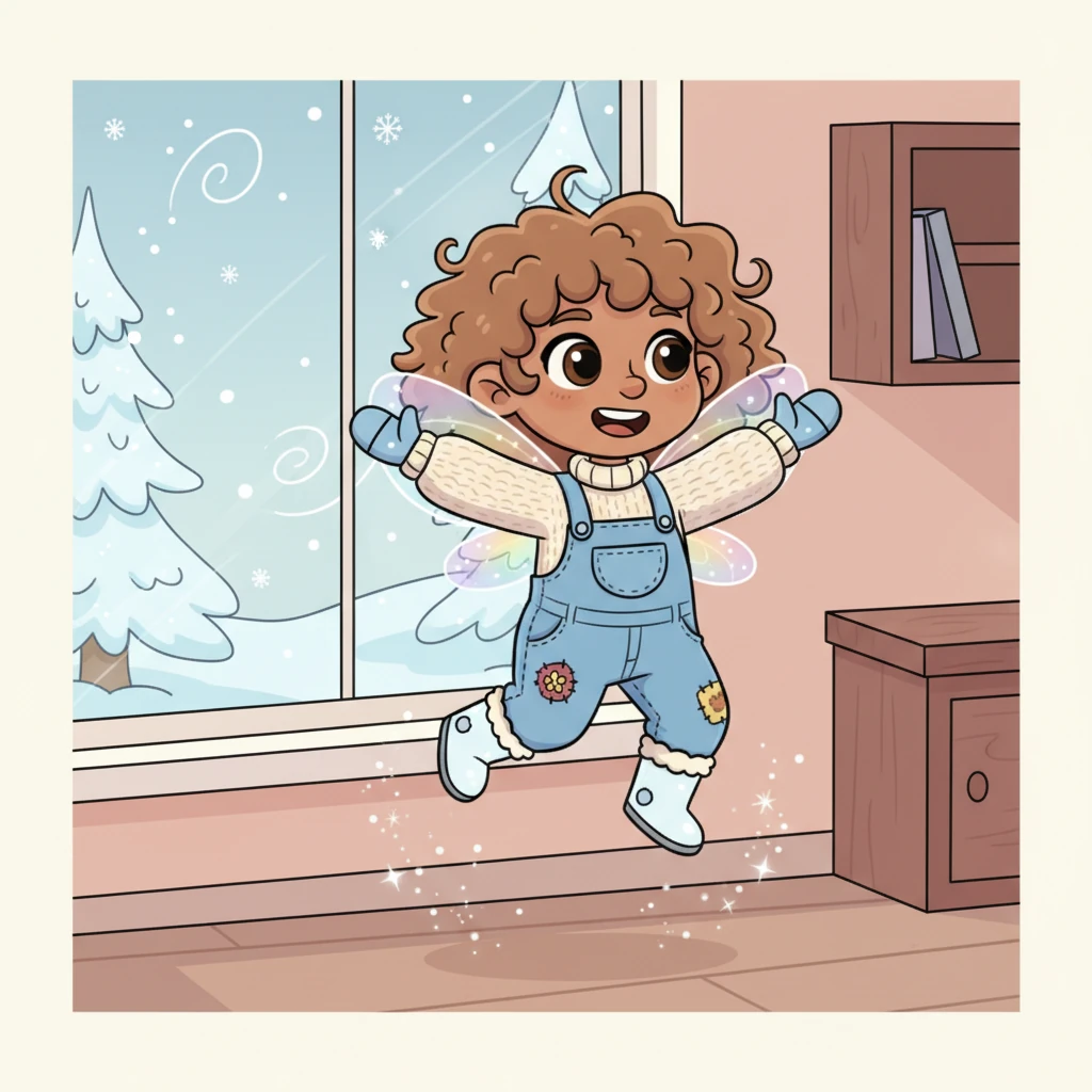 Pip Periwinkle, a curious little sprite with a heart full of wonder, bounced awake on a frosty morning. She loved watching the world change and couldn't wait to discover all the magical transformations each month brought. With a cheerful giggle, Pip decided this year she would learn every secret the calendar held. Her tiny wings shimmered with anticipation as she looked out at the quiet, wintry landscape.