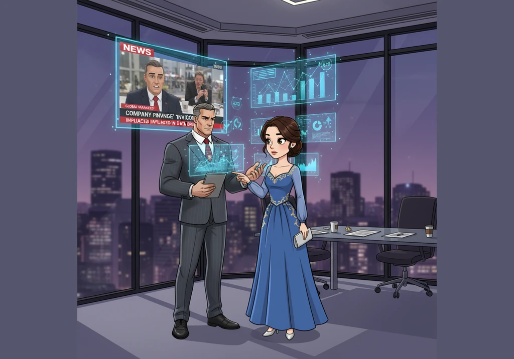 When a major corporate crisis strikes, the office descends into panic, but Elena remains a beacon of calm, assisting Arthur through the high-pressure