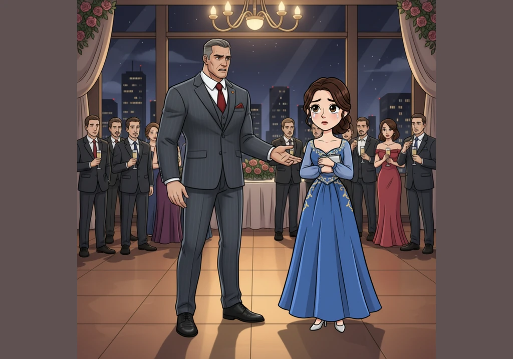 At a high-profile company gala, Arthur is stunned to see Elena transformed in an elegant evening gown, her natural grace captivating everyone in the r