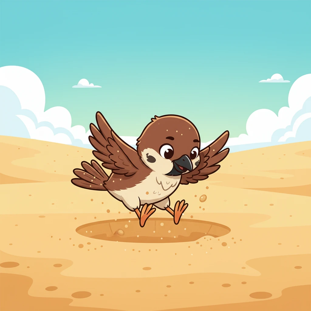 Mali began to gently dig with her strong feet, scooping out a small, perfect hollow. The sand felt wonderfully warm beneath her.