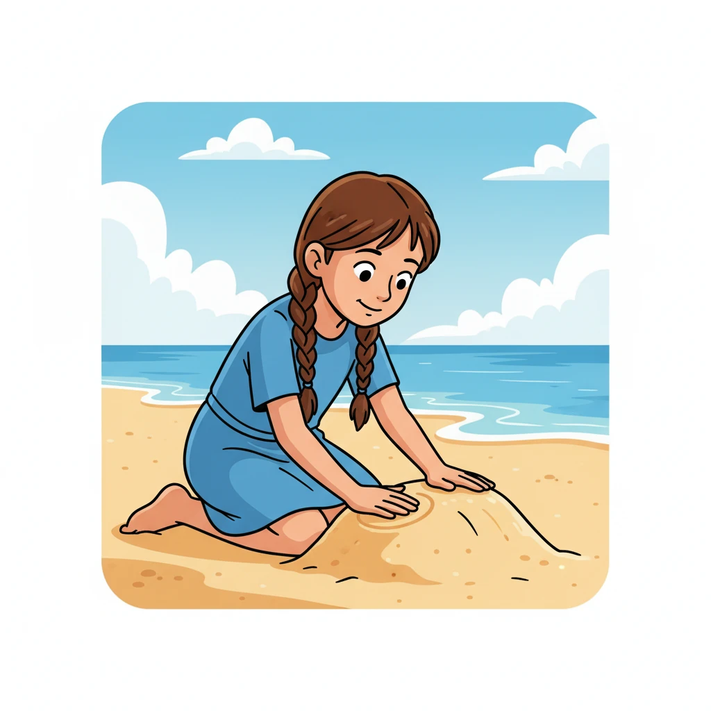 She then covered the nest, meticulously smoothing the sand over her hidden treasures. No one would ever guess what lay beneath.