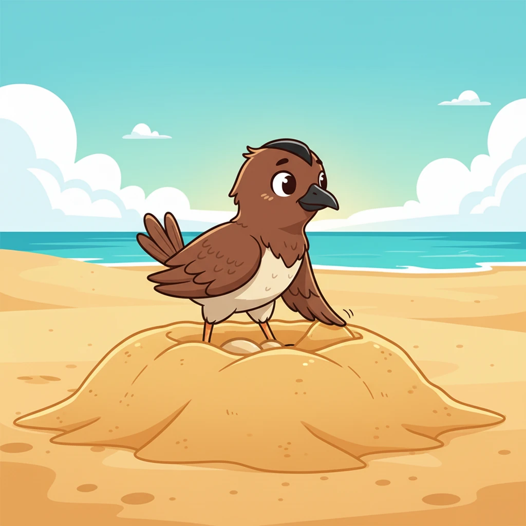 Tired but content, Mali stood over her finished nest, looking out at the endless ocean. Her eggs were safe, nurtured by the warm Sulawesi sand, waiting to hatch.