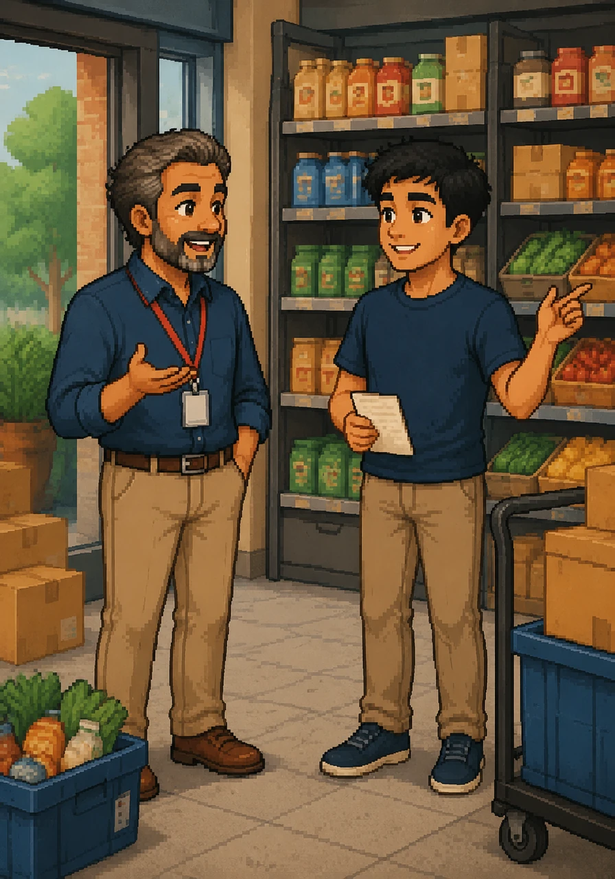 Arjun smiled and explained he was just looking to buy a few regular items, pointing toward the shelves. The manager kindly explained that this location had transitioned into a dark store, serving only online delivery orders.