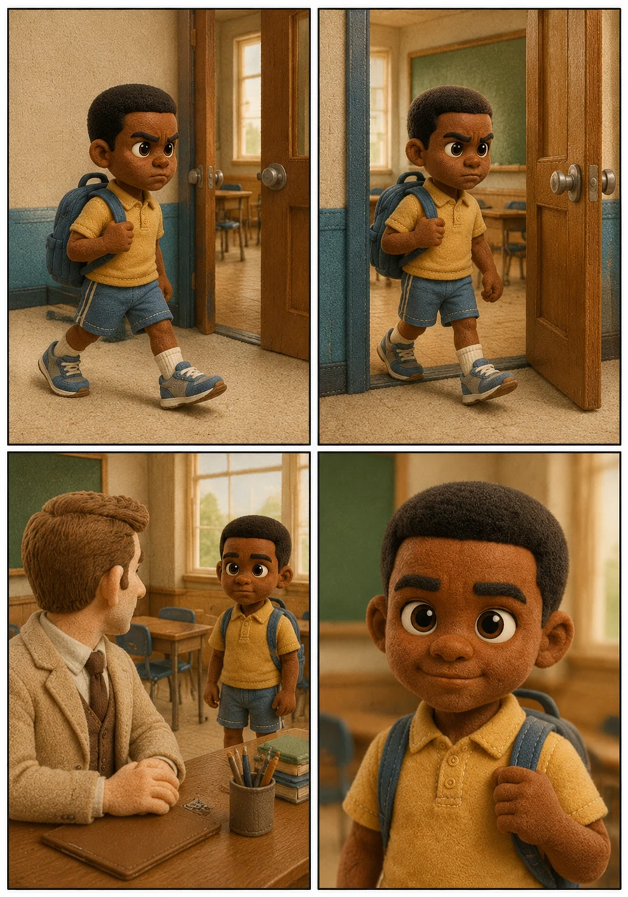 With a final, swift step, Jeremy crosses the threshold into the classroom and locks eyes with his teacher. He offers a polite and respectful good morning to Dr. Westcott, his voice steady despite his racing heart.