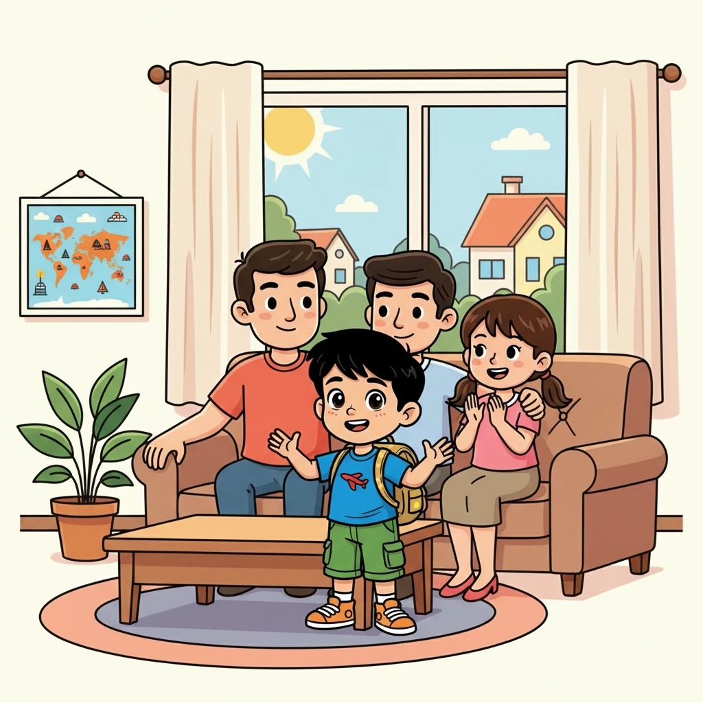 Setibanya di rumah, Budi menceritakan pengalamannya kepada keluarganya. Mereka semua bangga dengan keberanian dan kemandirian Budi. Sejak saat itu, Budi semakin percaya diri dan selalu berusaha melakukan segala sesuatu dengan usahanya sendiri.