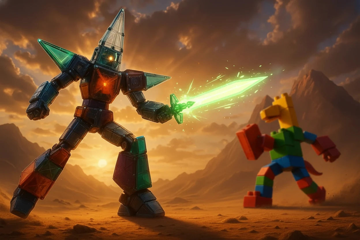 غاندام الخير يواصل القتال، ويستخدم كل قوته لإنهاء المعركة. الأمل يضيء في عينيه.