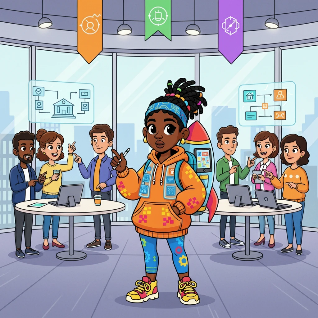 At the summit, Amina was surrounded by brilliant minds, each eager to share their ideas. She listened intently to presentations about digital services and the transformation of public administration. The atmosphere buzzed with energy and anticipation.