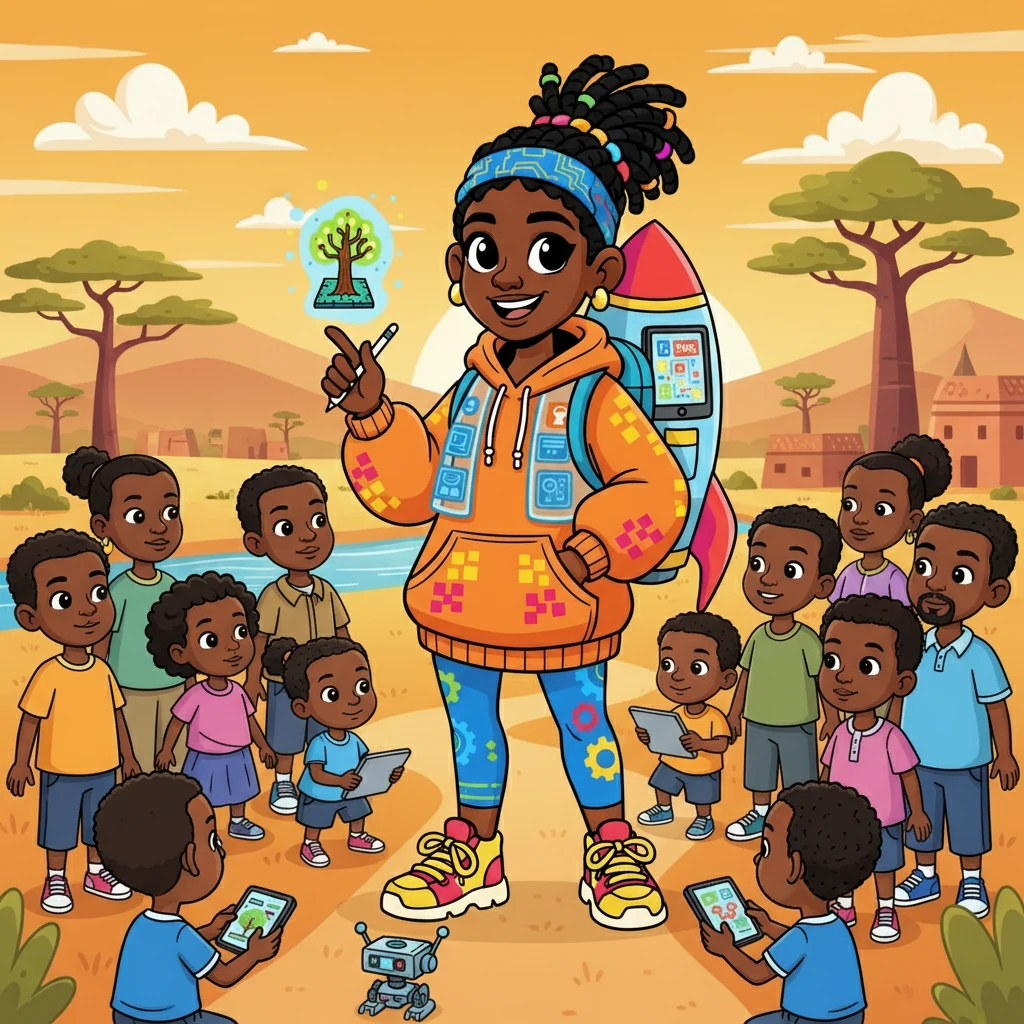 Amina continued her journey, traveling across Africa, sharing her knowledge and inspiring others. She became a role model for young innovators, proving that anyone can make a difference through technology. Her legacy would live on.