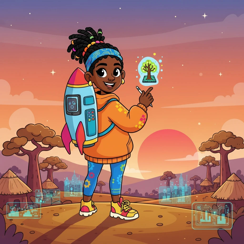 As the sun set over the African landscape, Amina looked back on her incredible journey. She knew that the digital revolution had just begun, and she was proud to be a part of it. The future was bright, filled with endless possibilities.