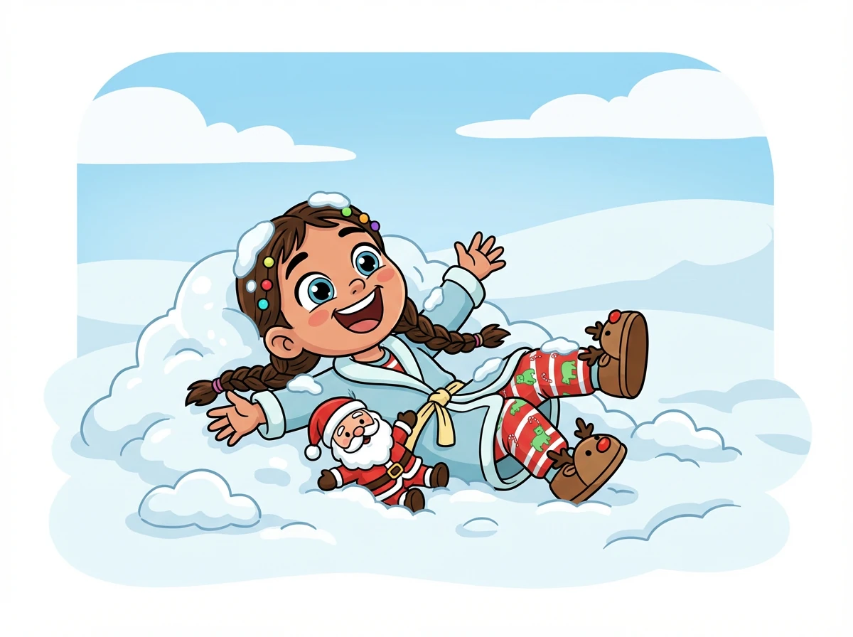 The snowball fight ended with everyone collapsing in a heap of giggles. Alexandra felt warm and happy, even in the snowy landscape.