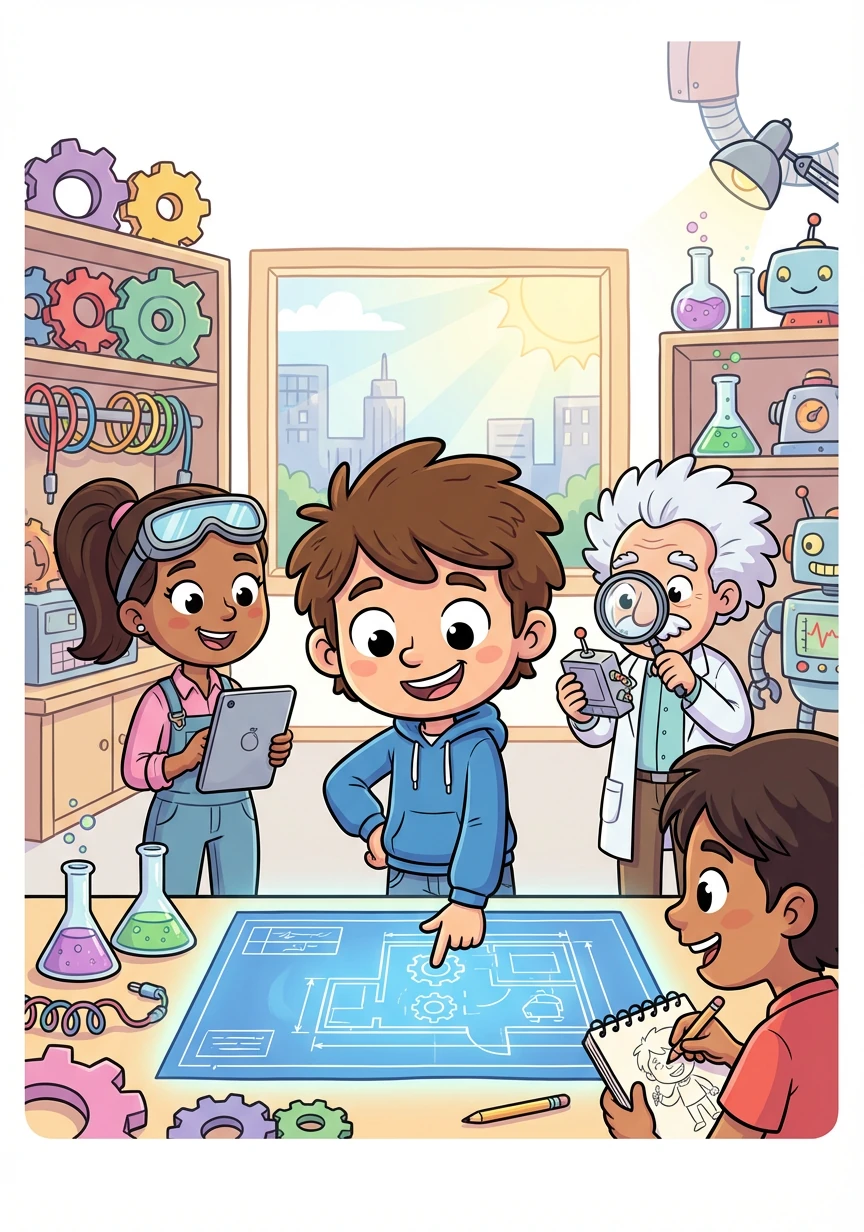 Tommy expanded his business, hiring engineers and scientists to further improve Tilerific. He became a young entrepreneur, inspiring others to pursue their dreams.