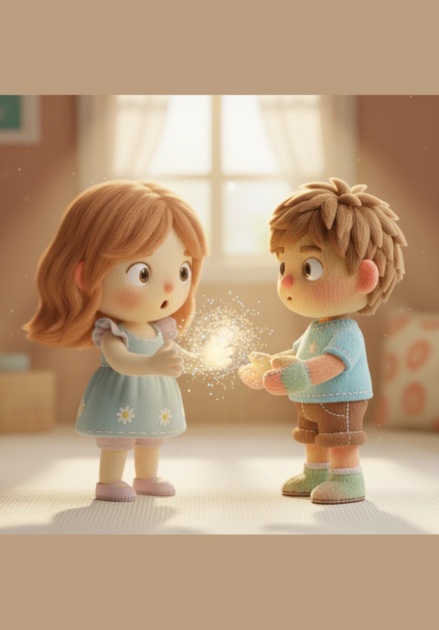 While reaching out to pluck a beautiful red rose, Esia gasps in disbelief as the petals shimmer and shift before her eyes. The deep crimson hue fades away, replaced by a brilliant, glowing purple that catches the morning light.