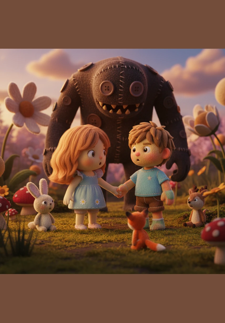 Esia calls her friends over to see the miracle, but as they gather around, the rose stubbornly turns back to its original red. Anae, Thais, and Zaysha giggle and tease her, thinking she is just imagining things or playing a silly prank.