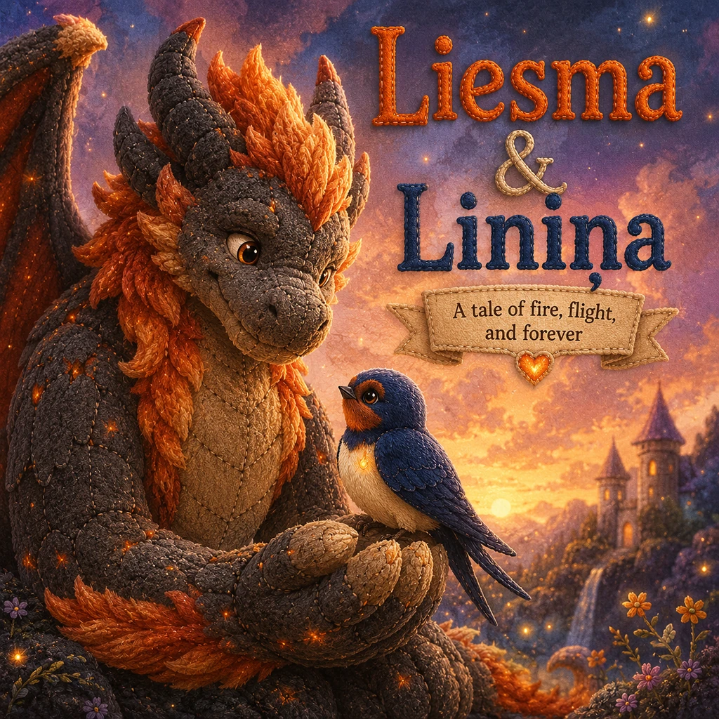 Pūķis un Bezdelīga: Debesu mīlestība - Fantasy stories