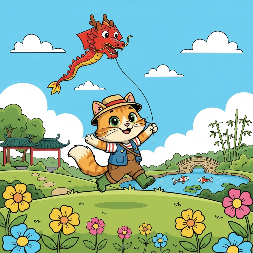 咪咪是一只可爱的小猫，她最喜欢的事情就是玩耍。/ Mimi is a lovely little cat, and her favorite thing is playing.