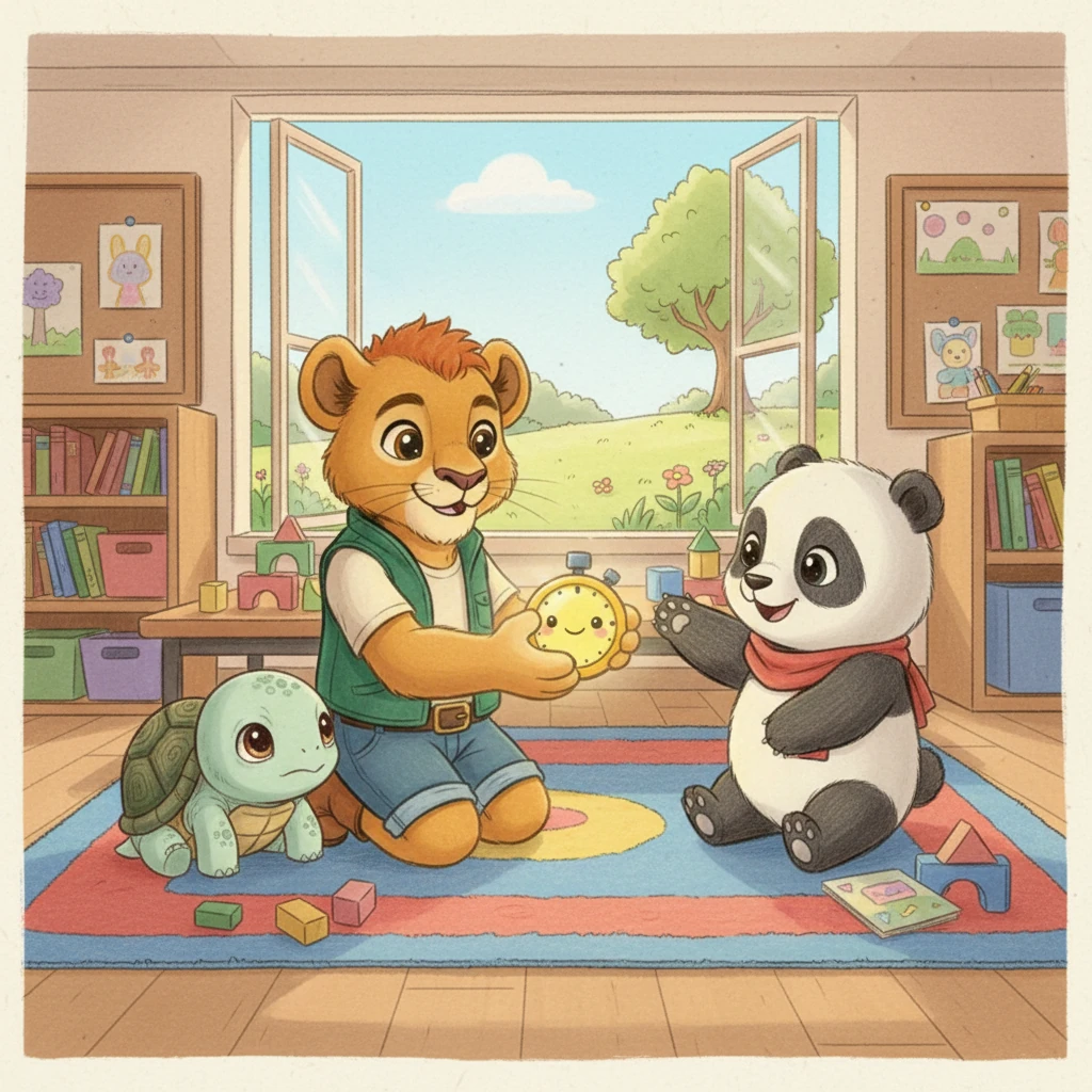 The Sharing Timer at Sunny Meadow - 教育故事