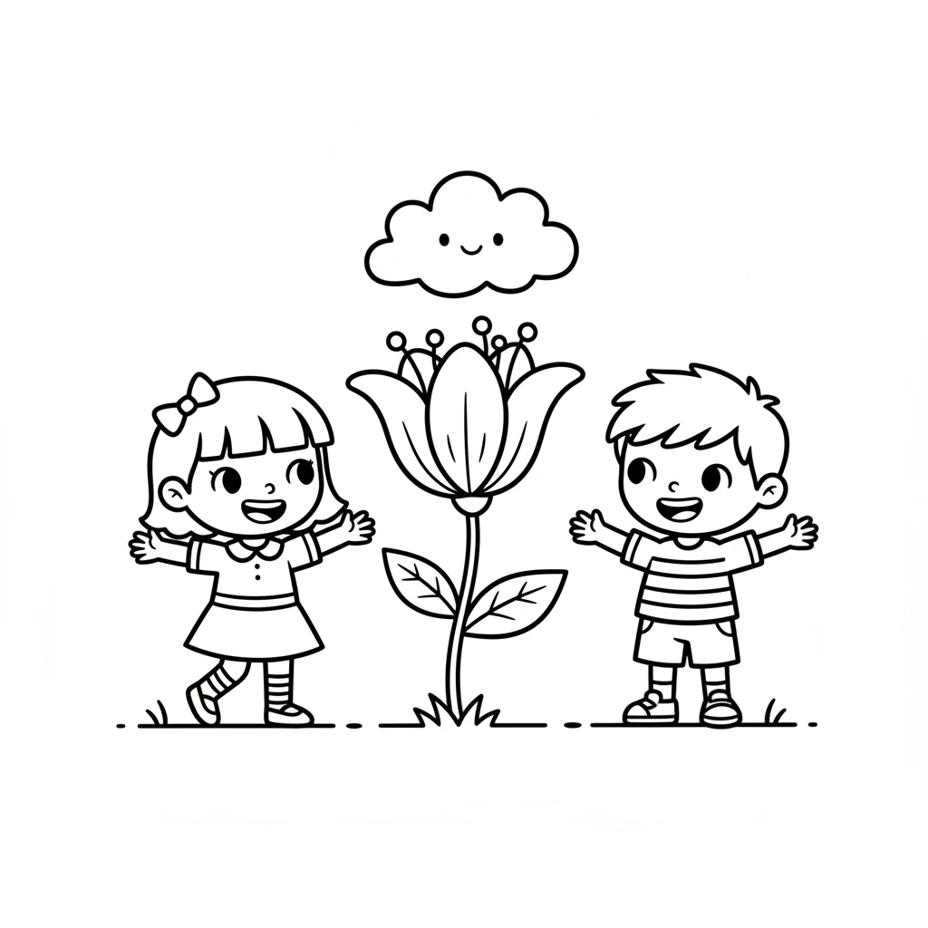 From that day on, Pip and Buzz were the best of friends. They often visited the blooming flower, sharing stories and laughter. Pip learned that even small clouds can make a big difference.