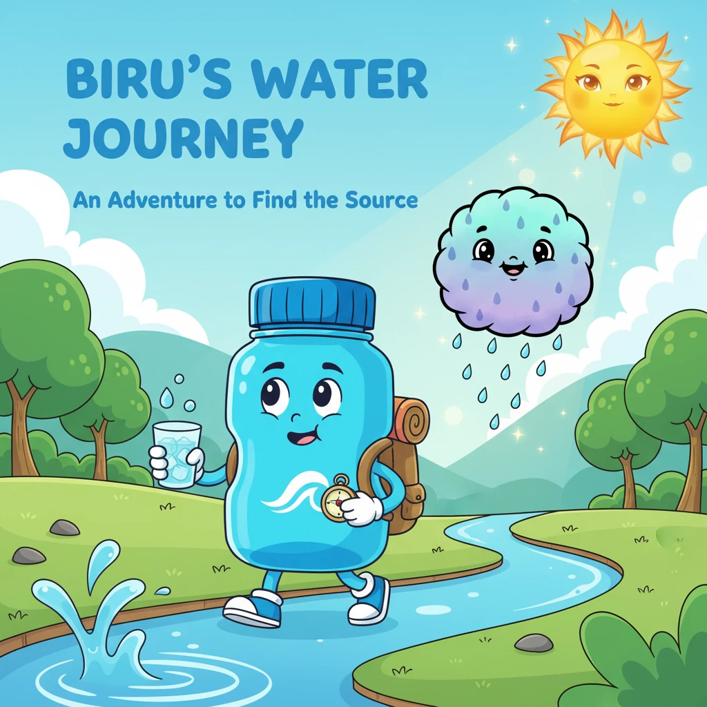 Petualangan Biru Mencari Mata Air - Educational stories