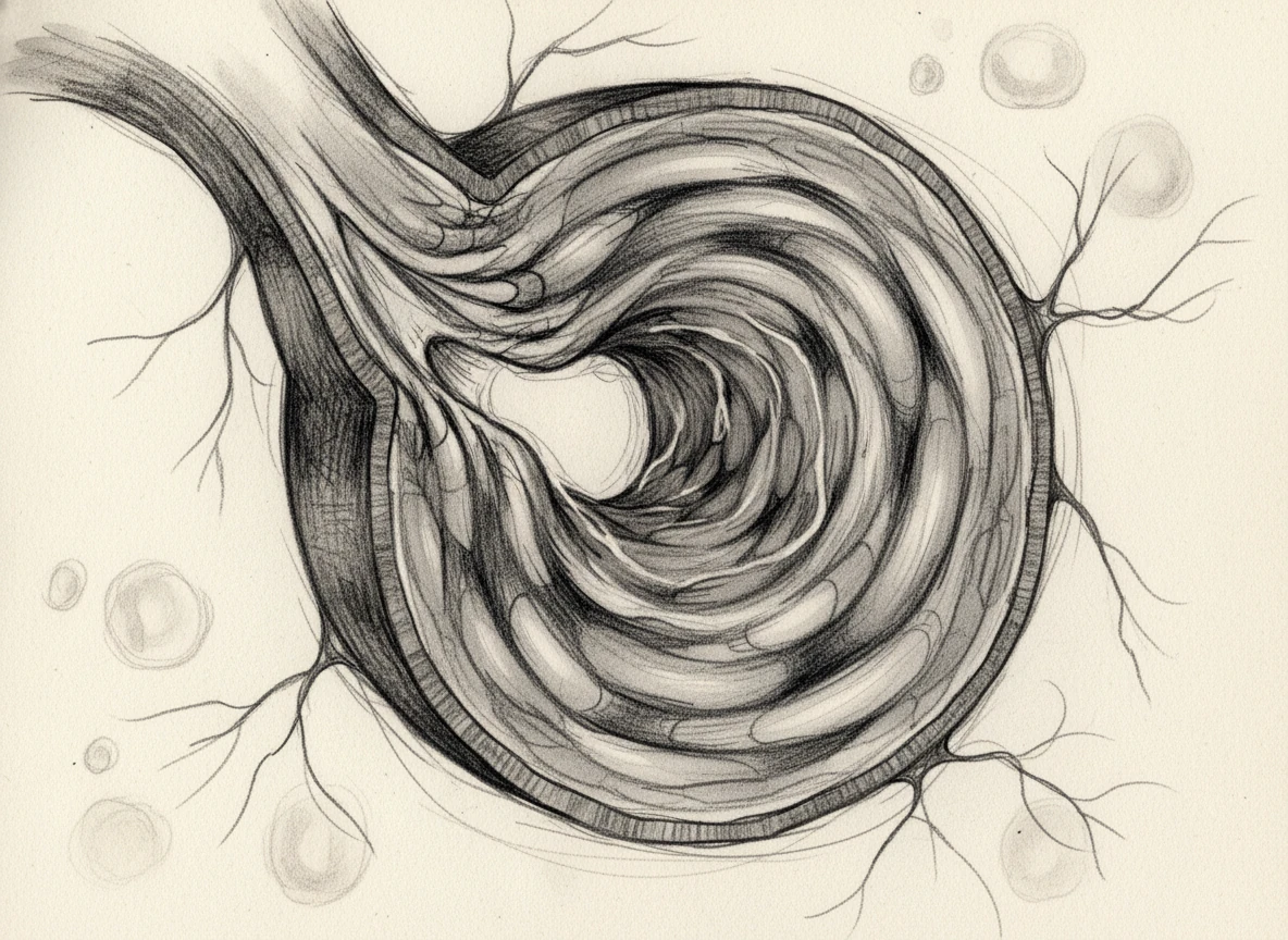 The smooth muscles lining the vessel wall receive the alarm and begin to squeeze with rhythmic precision. This sudden tightening, known as a vascular spasm, acts like a natural tourniquet to restrict the opening.