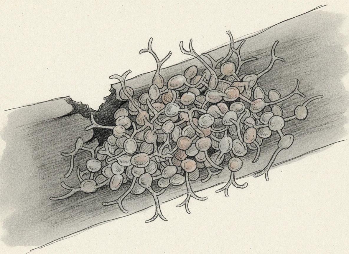 A growing crowd of activated platelets piles onto the breach, interlocking their new limbs to form a sturdy barricade. This platelet plug creates a temporary seal, effectively stopping any further escape of blood.